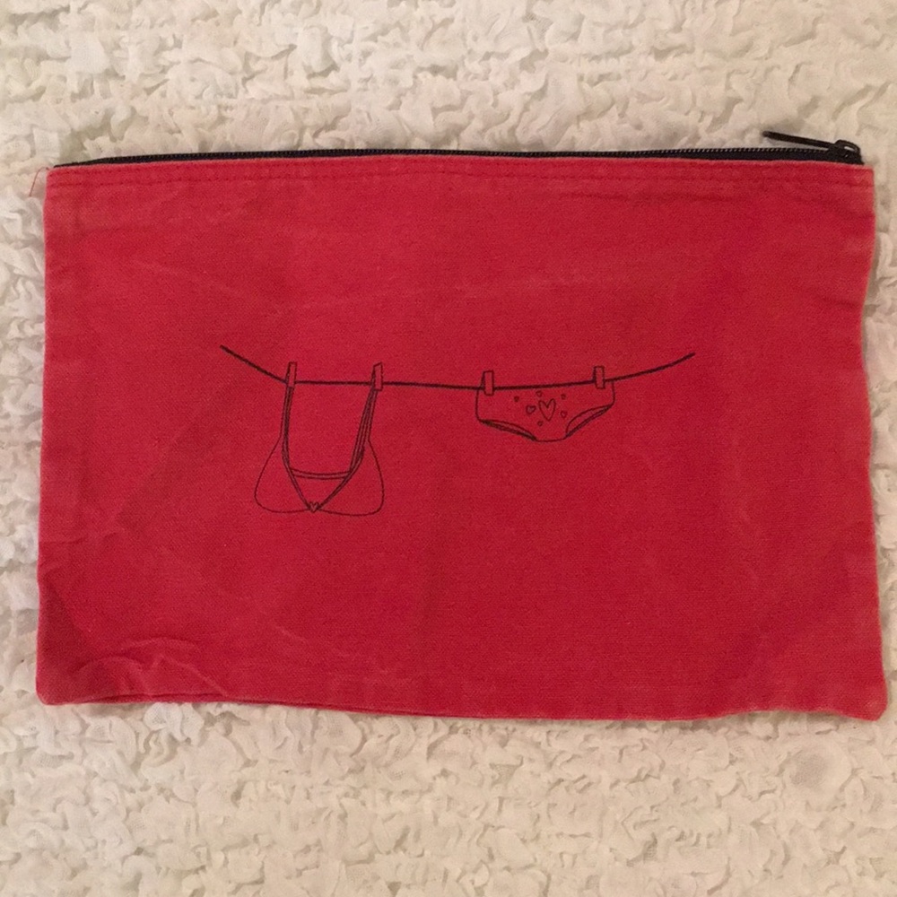 Cute Red Wet Bikini Bag for travel